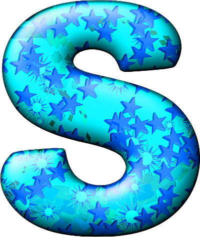 Presentation Alphabets: Party Balloon Cool Letter S