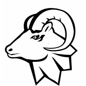 Free clipart rams head