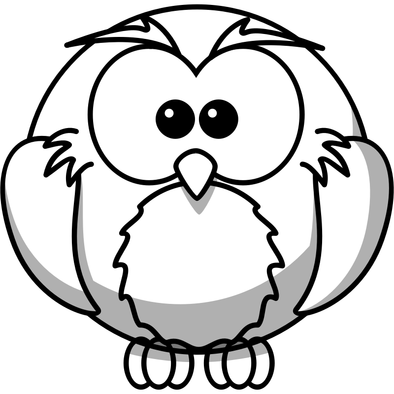 Cartoon Snowy Owl