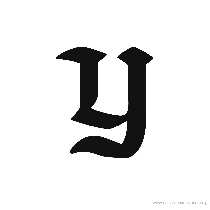 Calligraphy Alphabet Y | Alphabet Y Calligraphy Sample Styles ...
