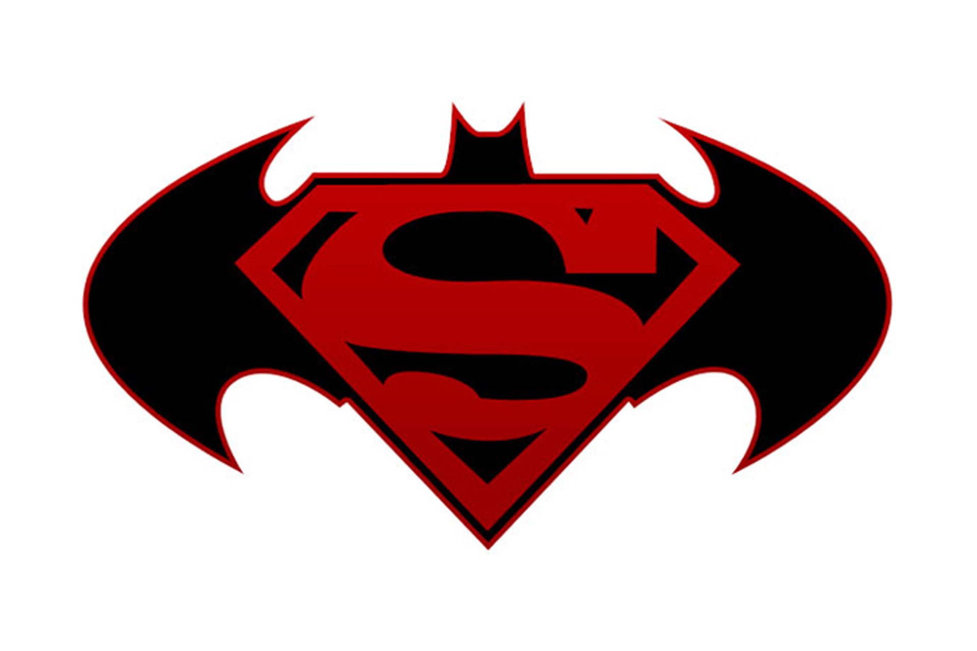 Superman Batman Logo Wallpaper