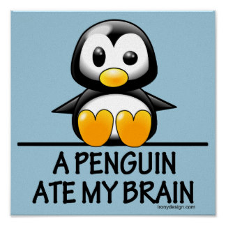 Crazy Penguin Art & Framed Artwork | Zazzle