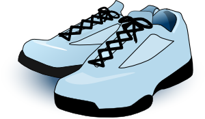Tennis Shoes clip art Free Vector