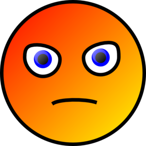 Angry Smilie clip art - vector clip art online, royalty free ...