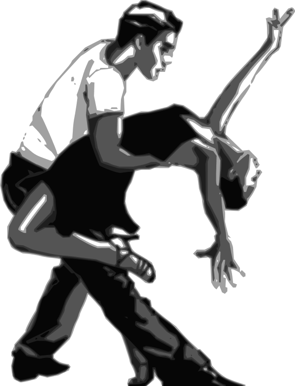 Salsa Man Woman Dancing - vector Clip Art