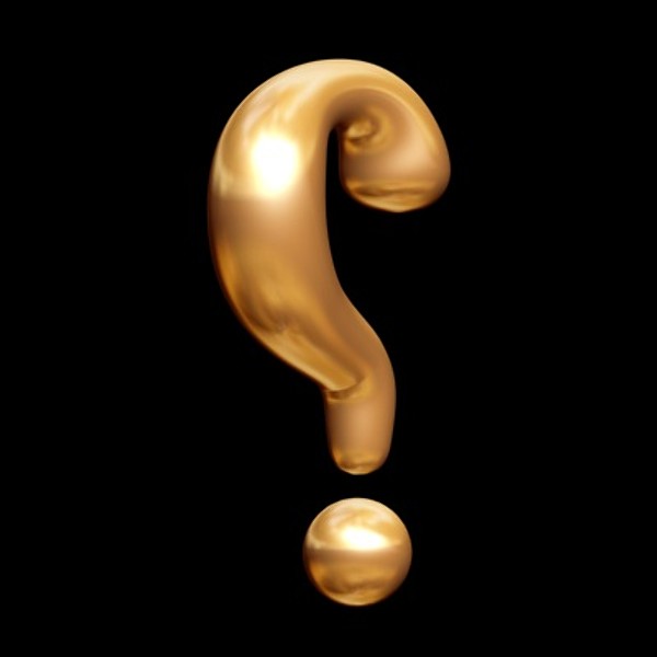 3D 3ds question mark character
