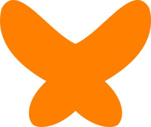 Butterfly Orange No Border clip art - vector clip art online ...