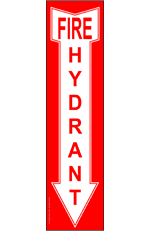 Fire Hydrant Sign on ComplianceSigns.
