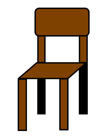 Drawing a cartoon chair