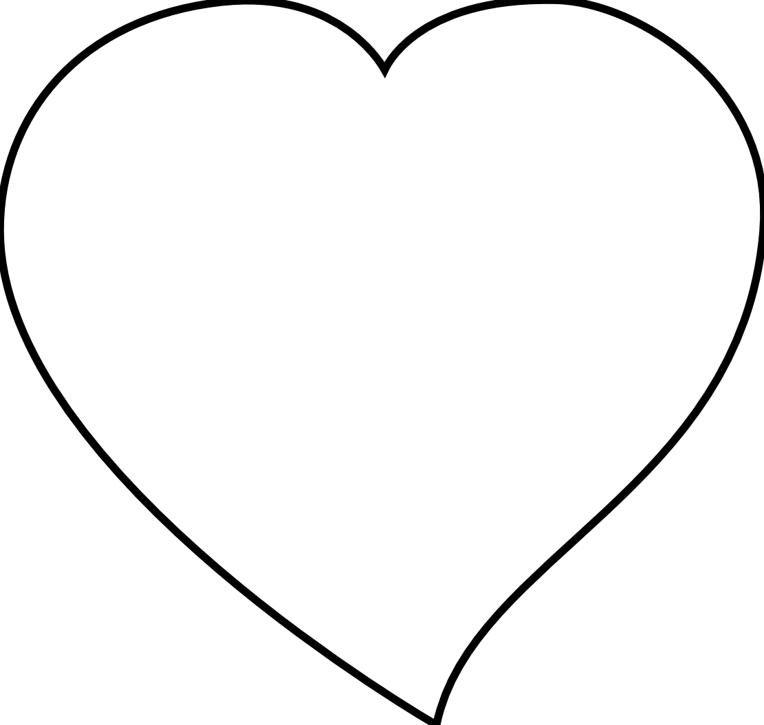 Craigmj Heart Coloring Book Colouring Sheet Page Black White Line ...