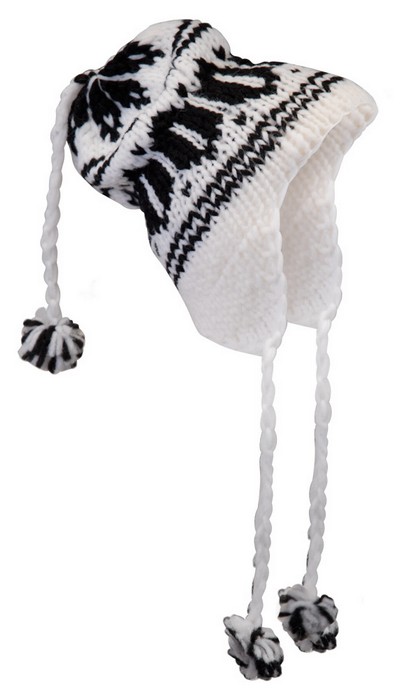 Highlander Winter Hat - Knitted Wool, White Caps & Hats, Scarves ...