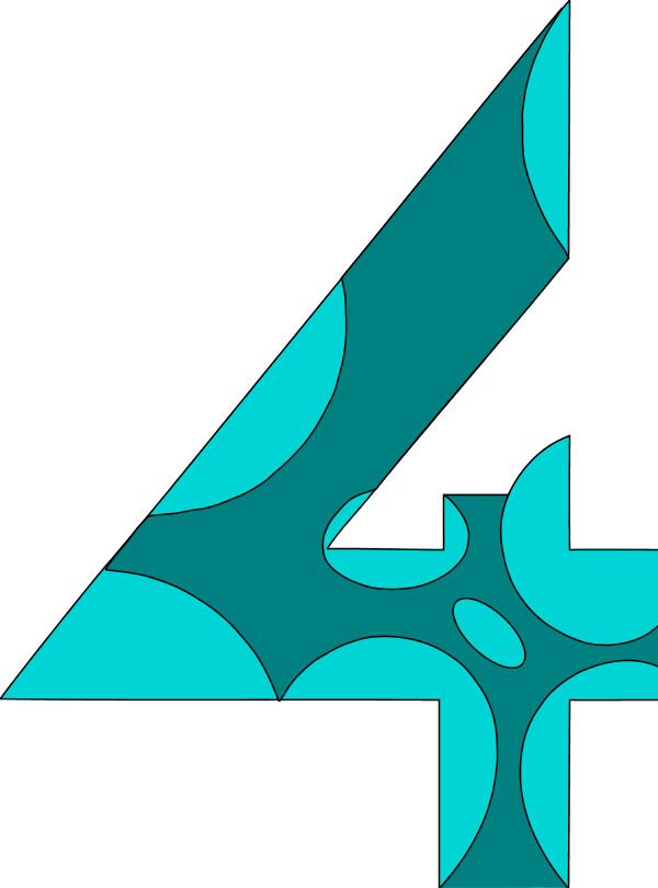 Cibo00 Number 4 vector svg clipart png download free