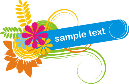 Colorful Banner Vector Graphic - DryIcons