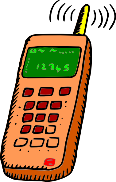 Analog Mobile Phone clip art