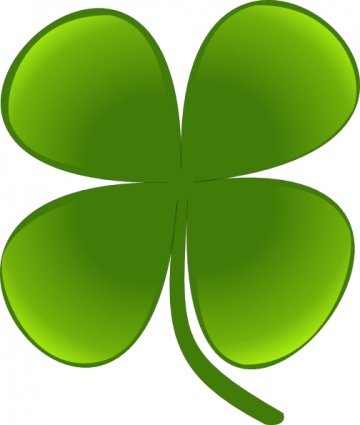 Shamrock For March clip art vector, free vectors