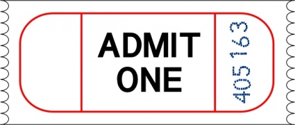 Admit One Ticket Psd Free - ClipArt Best