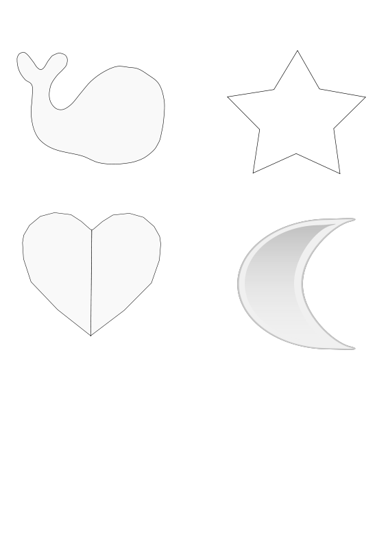 Heart silhouette Free Vector