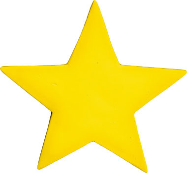 Plain Star Plaster Plaque - CH1058 - Plastercraft Plaque