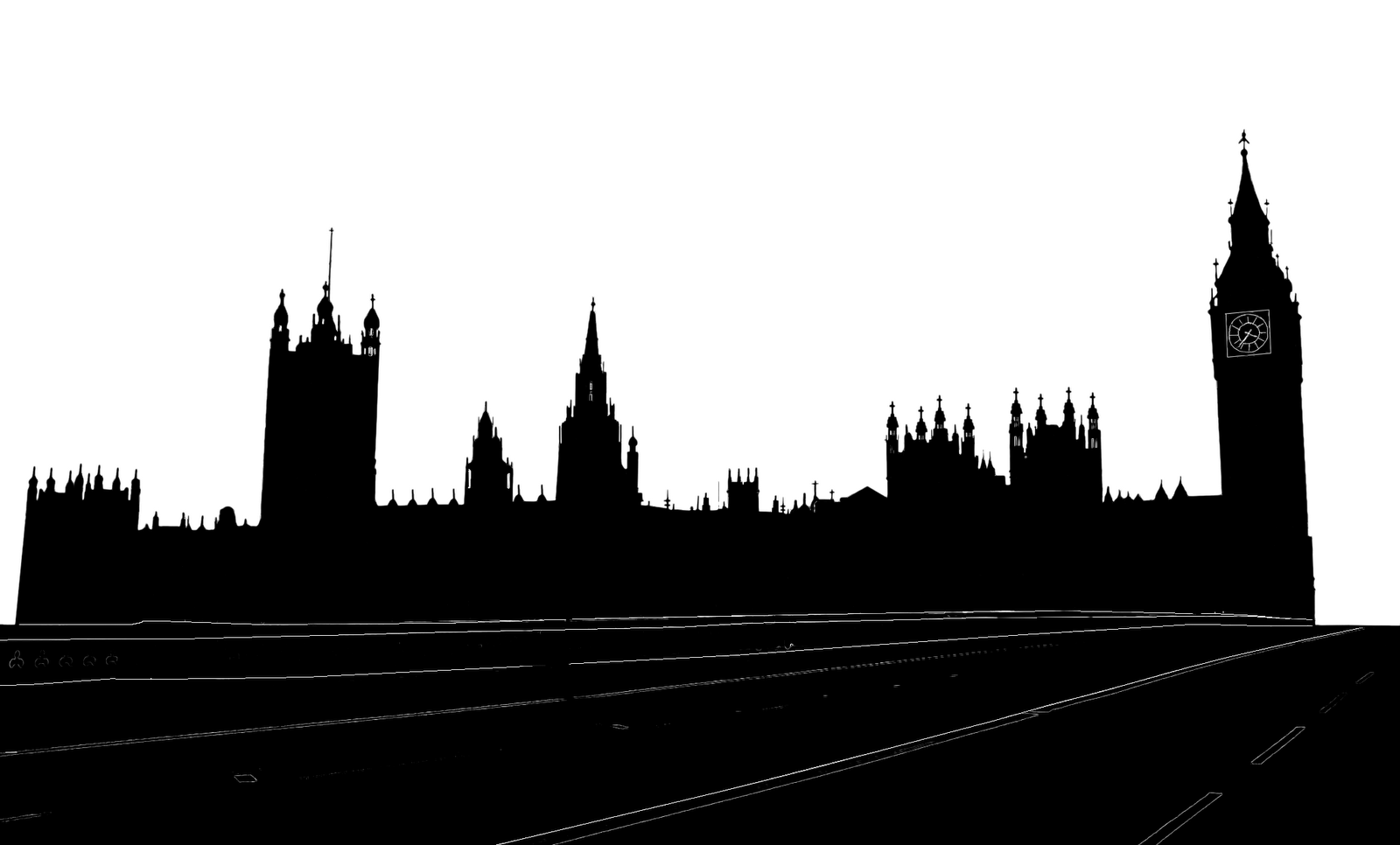 ... Big Ben Silhouette Clip Art Of london: big ben.