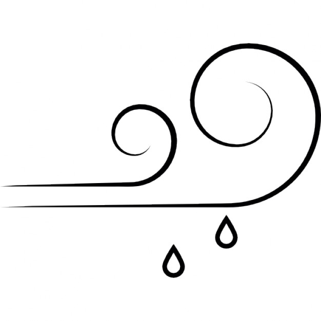 Windy and rainy pronostic symbol of IOS 7 interface Icons | Free ...