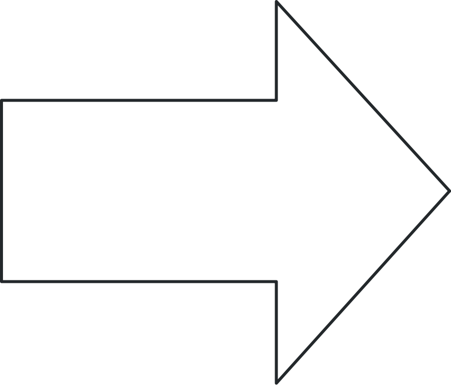 Block arrow clipart transparent