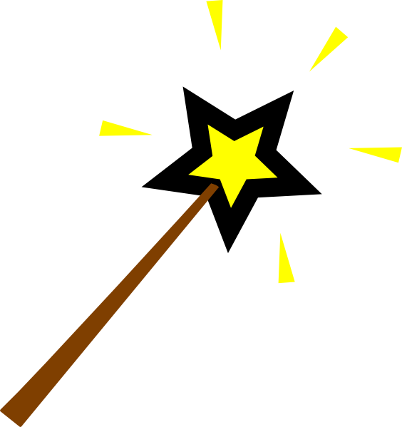 Animated magic wand clipart