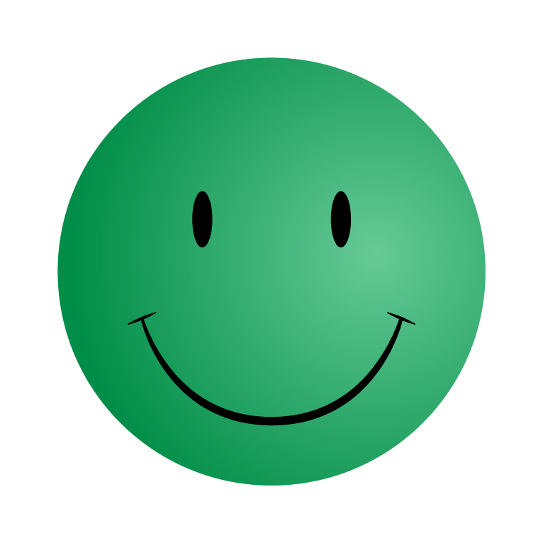 Green Smiley Face Clipart