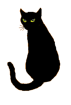 Clip Art Black Cat - Tumundografico