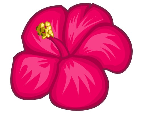 Hibiscus Flower Cartoon | Free Download Clip Art | Free Clip Art ...