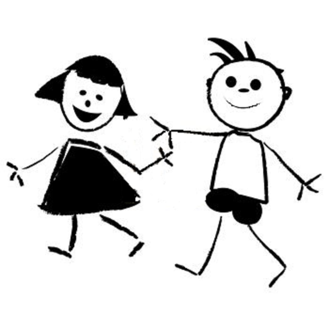 Cartoon Holding Hands Clipart