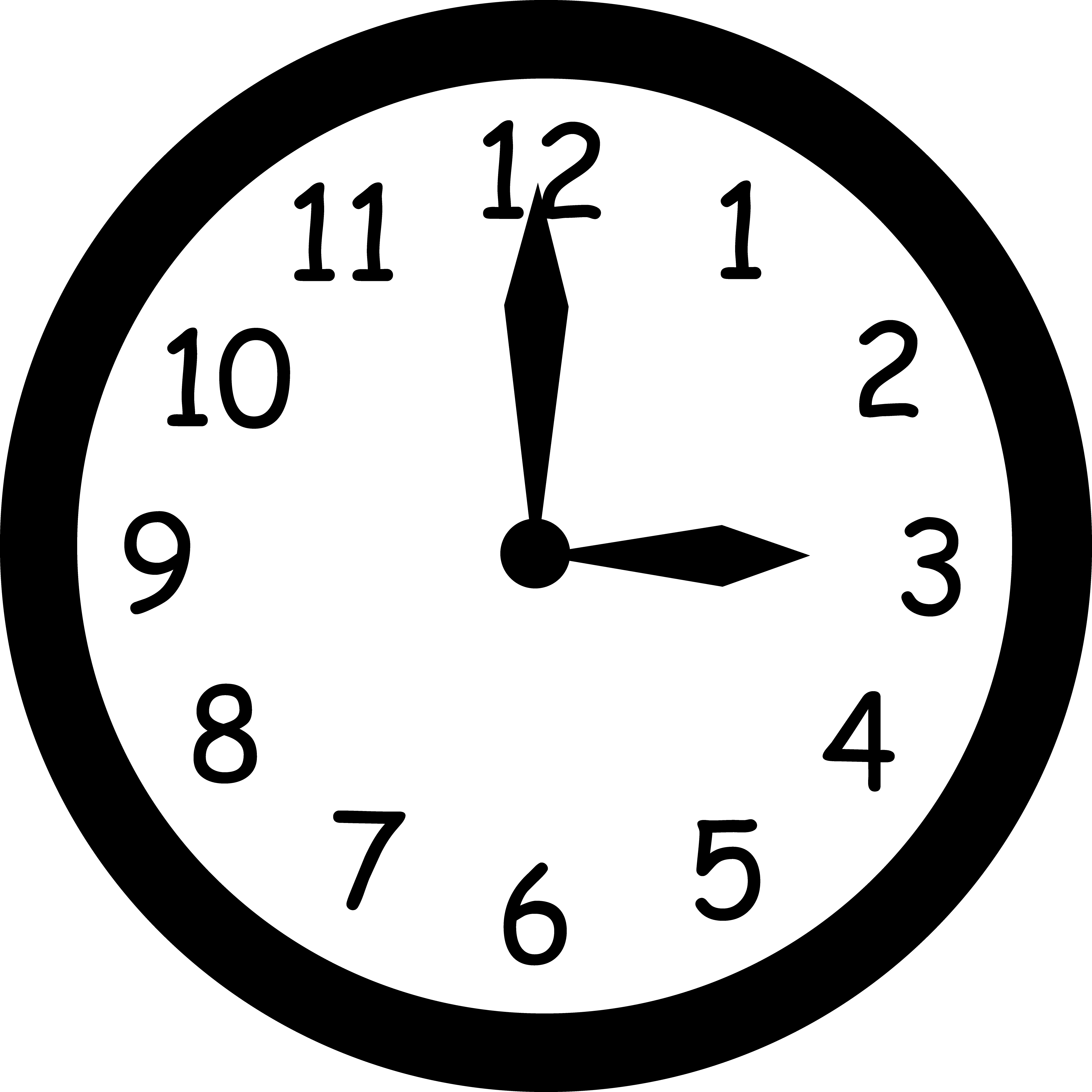 Analog Clock Clipart - Free Clipart Images