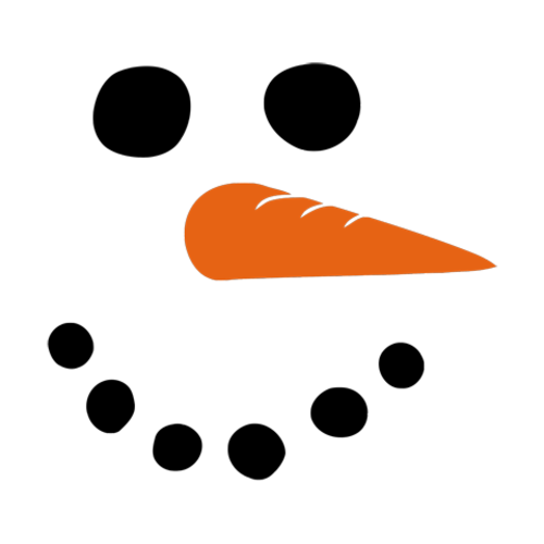 Snowman Face Clipart