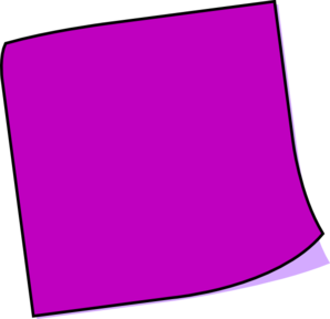 Purple Post It Notes Clipart