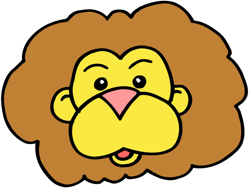 Cartoon Lion Head