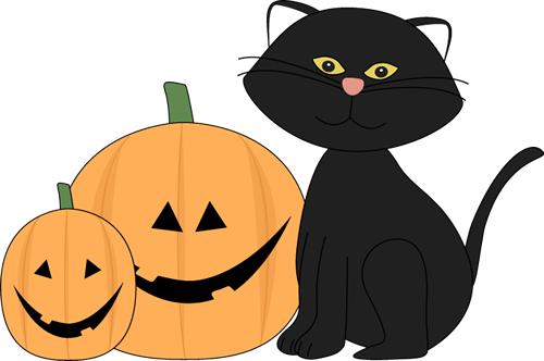 Black cat clip art halloween