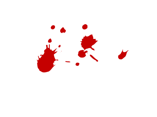 Blood Splatter Thirteen | Isolated Stock Photo