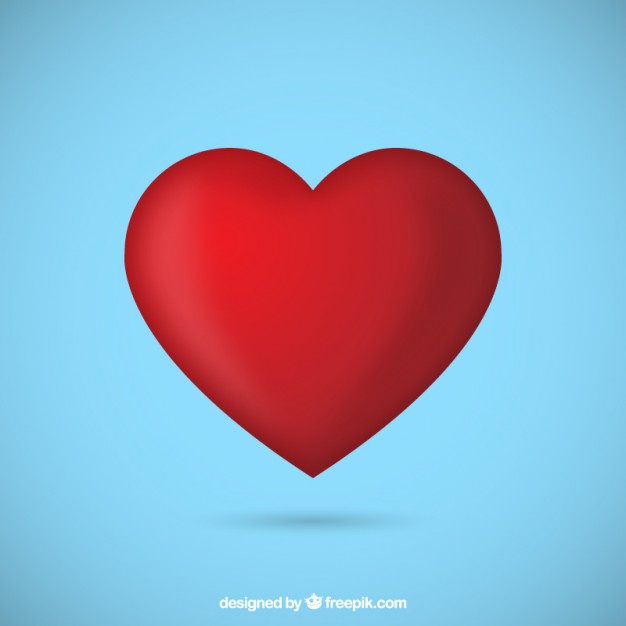 Red heart Vector | Free Download