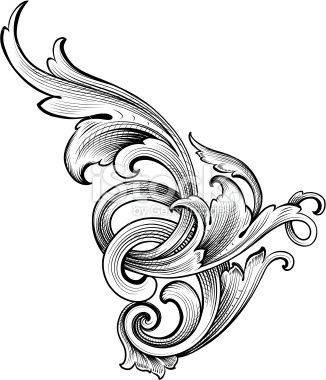 1000+ images about Scroll patterns | Baroque, Vine ...