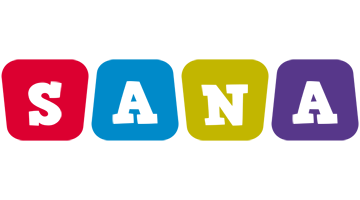 Sana Logo | Name Logo Generator - Kiddo, I Love, Colors Style