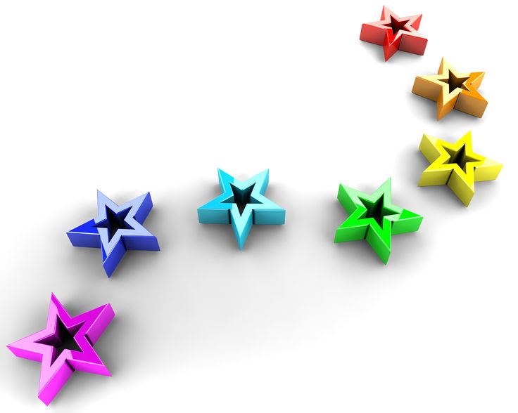 Rainbow Stars | Rainbow Star Clip Art | STARS | Pinterest