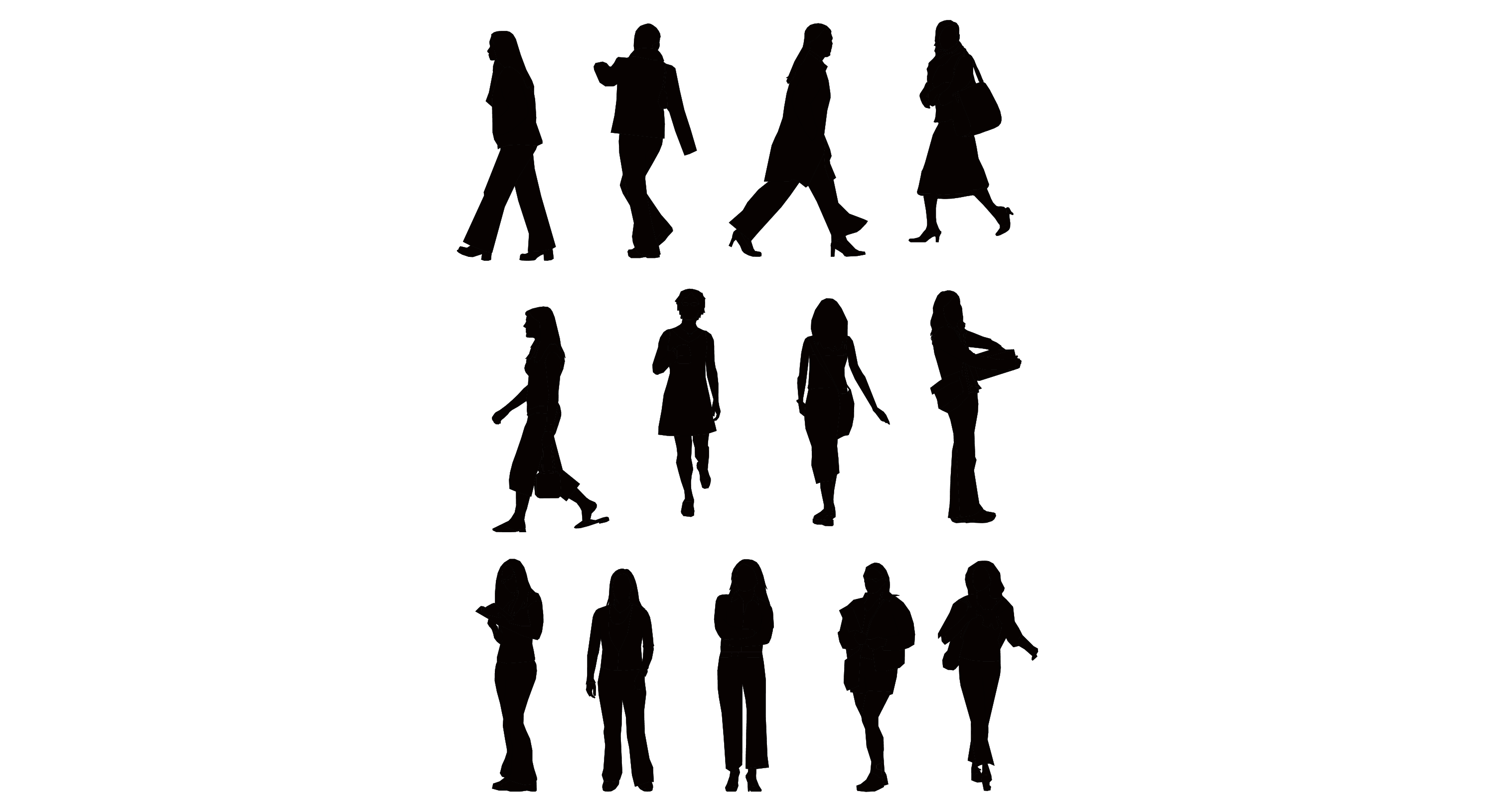 Vector People Silhouettes | freesvectorart.com