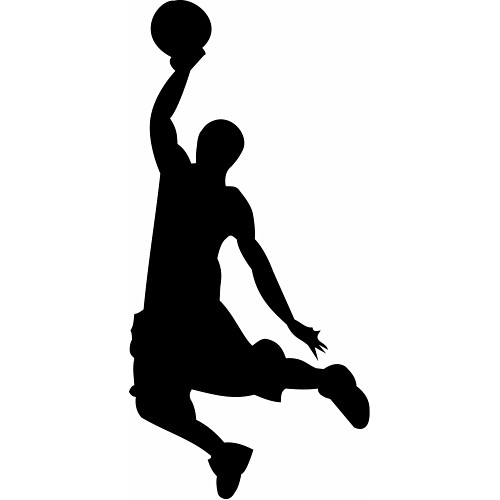 Basketball Player Clipart Black And White - Free ...