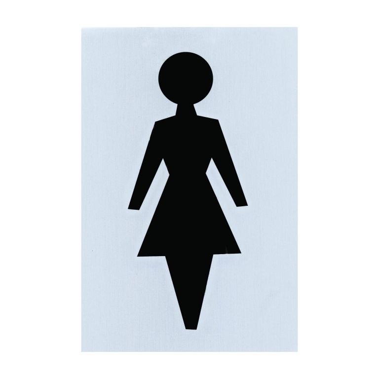 TOILET SIGN 6x4 FEMALE SAA