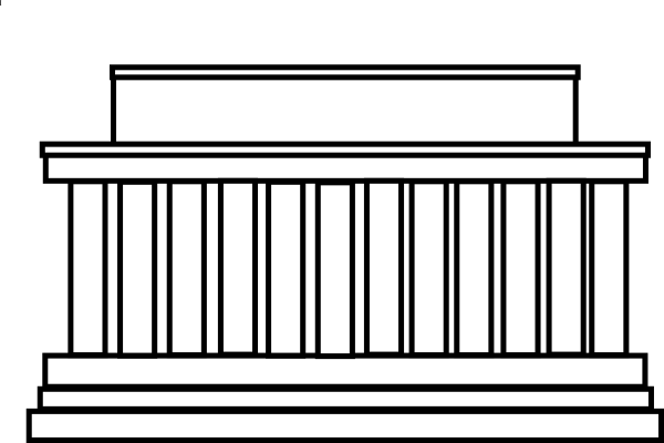 Lincoln Memorial Clip Art - vector clip art online ...