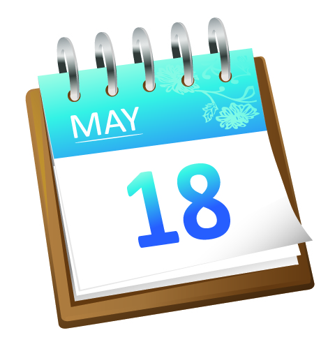 Automotive entertainment calendar icon vector material Free Vector ...
