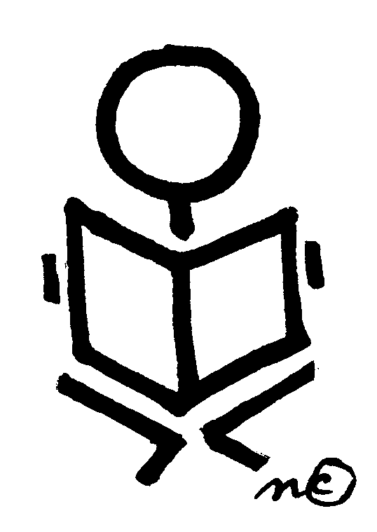 Stick figure student clipart