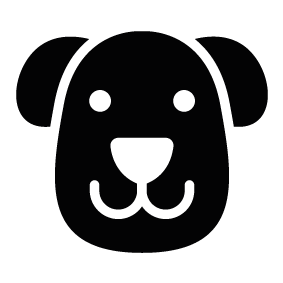 Dog Face Silhouette | Silhouette of Dog Face