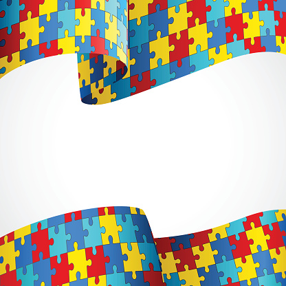 Autism Ribbon Clip Art, Vector Images & Illustrations