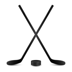 Crossed Hockey Stick And Puck 35540 | RAMWEB