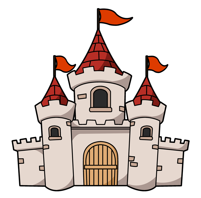 Medieval castle clipart